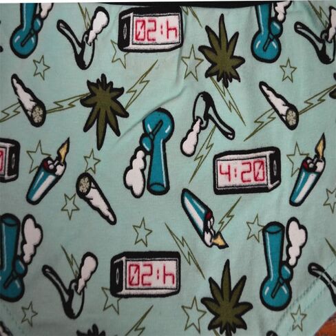 Womens High Times Blue Ganja Weed Hipster Panty in Saudi Arabia