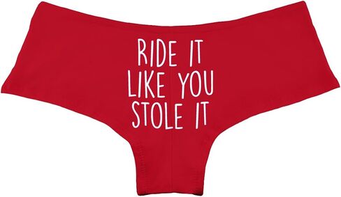 Ride It Like You Stole It Funny Women's Boyshort Underwear Panties in Saudi Arabia