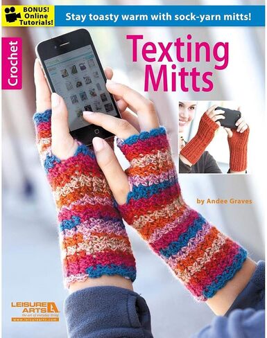 Leisure Arts LEA Texting Mitts Bk, None in Saudi Arabia
