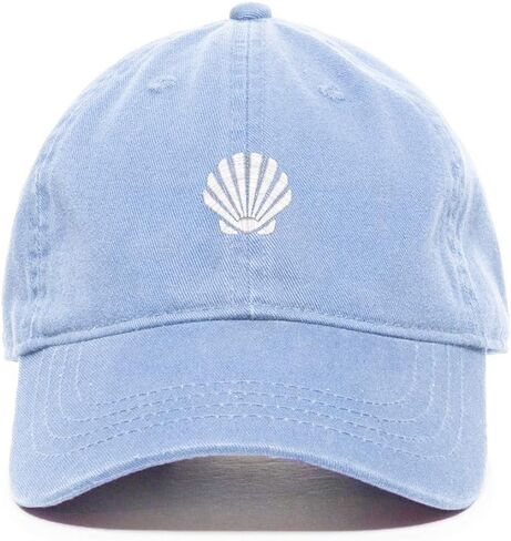 Tech Design Seashell Baseball Cap Embroidered Cotton Adjustable Dad Hat in Kuwait