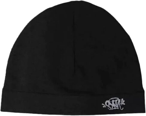 Syna World Skull Cap ، Ceent Cee Beanie Running Hat - Black Werterble Rofroof Mestwear Skully لجميع موسم Synaworld in Saudi Arabia