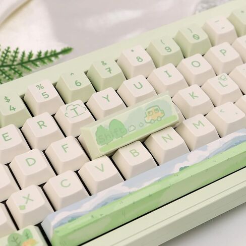 PBT Pink Keycaps Set Cherry Profile Dopamine Keycaps Custom Dye-Sublimation Keyboard Keycaps for 60% 65% 70% 75% 100% Cherry Gateron MX Switches Mechanical Keyboard in Saudi Arabia