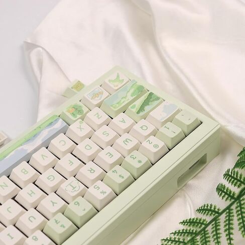 PBT Pink Keycaps Set Cherry Profile Dopamine Keycaps Custom Dye-Sublimation Keyboard Keycaps for 60% 65% 70% 75% 100% Cherry Gateron MX Switches Mechanical Keyboard in Saudi Arabia