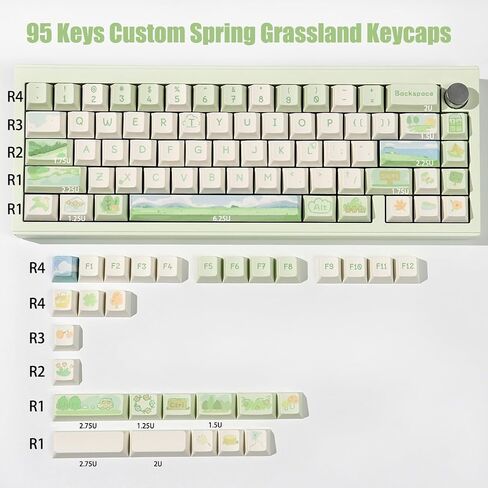 PBT Pink Keycaps Set Cherry Profile Dopamine Keycaps Custom Dye-Sublimation Keyboard Keycaps for 60% 65% 70% 75% 100% Cherry Gateron MX Switches Mechanical Keyboard in Saudi Arabia