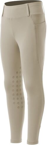 Equinavia Classic Kids Silicone Knee Patch Riding Pants, Breeches, Unisex Tights, Girls, Boys in Kuwait