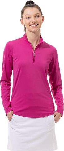 SanSoleil Sunglow Zip Mock. Black. 900434 in Saudi Arabia