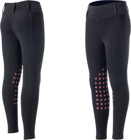 Equinavia Classic Kids Silicone Knee Patch Riding Pants, Breeches, Unisex Tights, Girls, Boys in Saudi Arabia