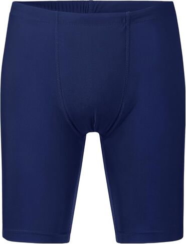 QBK Boys Swim Jammers 2T-14Years Youth Competitive Boyshort Swimsuit UPF 50+ Quick Dry Rash Guard Swimming Shorts in Saudi Arabia