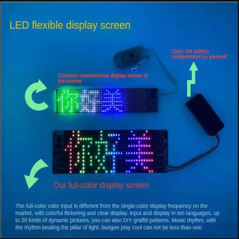 Programmable Message Hat LED Colorful Message Display, App Controlled in Saudi Arabia