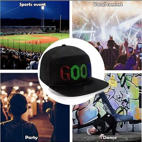 Programmable Message Hat LED Colorful Message Display, App Controlled in Saudi Arabia