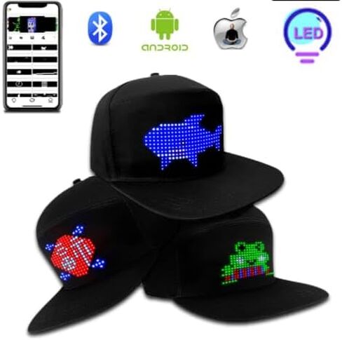 Programmable Message Hat LED Colorful Message Display, App Controlled in Saudi Arabia