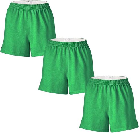Soffe Women's Junior Authentic Cheer Short - Comfortable Cotton Blend, for Gym, Dance, Elastic Waistband, Soft Fabric in Saudi Arabia