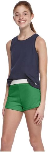 Soffe Women's Junior Authentic Cheer Short - Comfortable Cotton Blend, for Gym, Dance, Elastic Waistband, Soft Fabric in Saudi Arabia