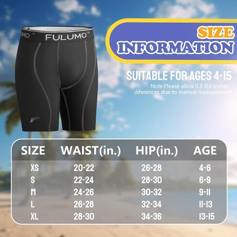 Boys'swim Jammers Youth Quick Dry Upf 50+ Sun Athletic Swimming Shorts للمسابقات الرياضية المائية الكربون in Kuwait