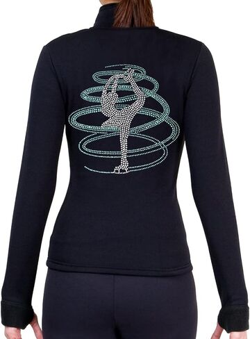 Figure Skating Polartec Polar Fleece Jacket with Rhinestones JR254MIX - Adult Sizes in Kuwait
