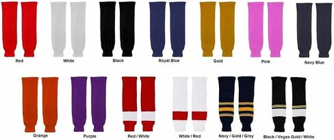 Pro Style Rib-Rib-Meet Hockey Hose Socks (زوج) حجم الطفل ، 20-22 " in Kuwait