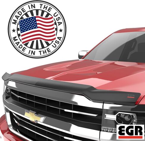 EGR 301671 SuperGuard Smoked Hood Shield Compatible with Select 2016-2018 Chevrolet Silverado 1500 Trucks - Durable Impact Resistant Acrylic, Easy Installation in Saudi Arabia