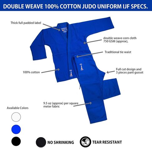 MACS Judo Uniform Double Weave Judo Gi with Belt For Men Women in Saudi Arabia