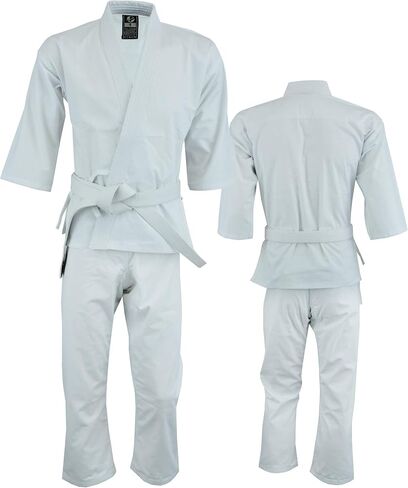 Ultimate - GI الموحد للوزن المتوسط للأطفال للجنسين - مجموعة كاملة مع حزام أبيض مجاني in Kuwait