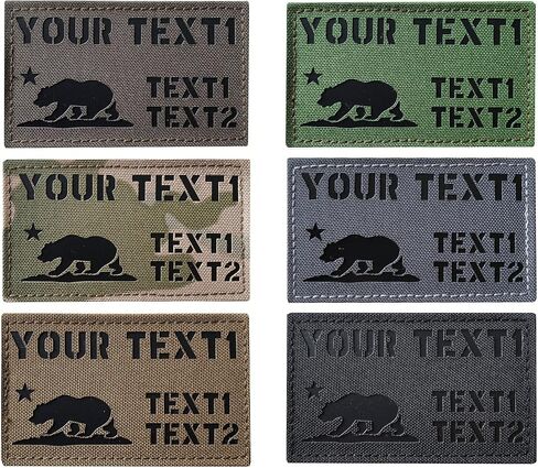 SUVIYA Custom Personalized Infrared IR Laser Cut ID Panel Patch Blood Type callsign Patch US American IR Flag Patch in Saudi Arabia