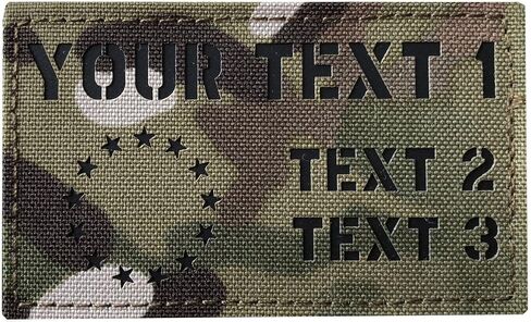 SUVIYA Custom Personalized Infrared IR Laser Cut ID Panel Patch Blood Type callsign Patch US American IR Flag Patch in Saudi Arabia