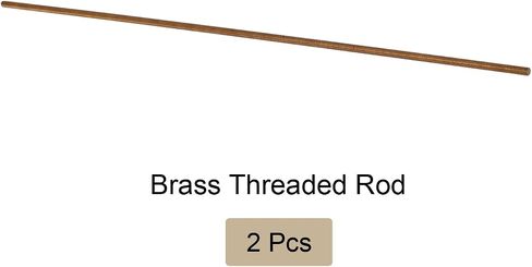 Fully Threaded Rod All Thread Brass Rod Bar Studs, [for Clamps and U-Bolts] - M2.5 x 250mm Male Threaded 0.5mm Pitch/Gold/3Pack in Saudi Arabia