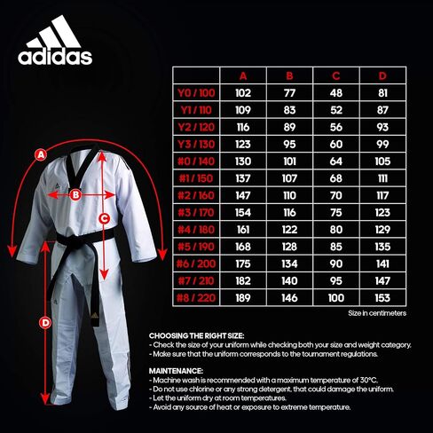 adidas Adi Premium Poomsae WT Approved Taekwondo Uniform for Men and Women in Saudi Arabia