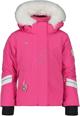 Obermeyer Girl's Cara Mia Jacket (Toddler/Little Kids/Big Kids) Pink Pwr 8 Big Kid in Saudi Arabia