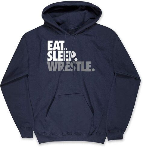 ChalkTalkSPORTS Wrestling Standard Sweatshirt | Eat Sleep Wrestle (Stack) Adults Sizes in Saudi Arabia