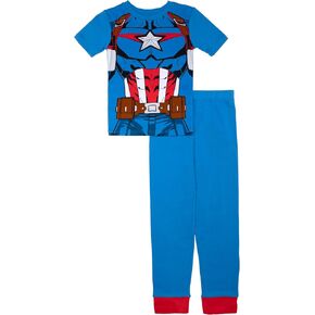 Marvel boys 2-piece Snug-fit Cotton Holiday Pajama Set, Soft & Cute for Kids in Kuwait