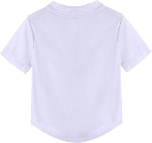 Kids Baseball Jersey Softball Graphic Button Shirt Baseball Outfit for Boys Girls Casual Short Sleeve Tops in Saudi Arabia
