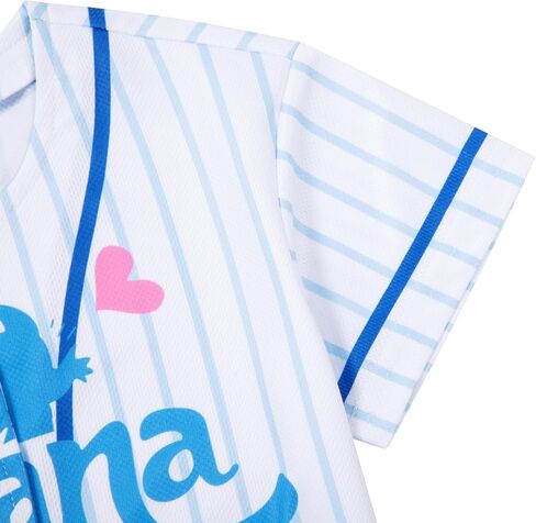 Yawtaut Baseball Jersey for Toddler Girl Boy Hawaiian Shirt Game Day Short Sleeve Button Down Shirts Ohana Tee Tops in Kuwait