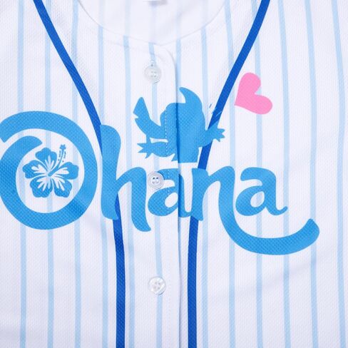 Yawtaut Baseball Jersey for Toddler Girl Boy Hawaiian Shirt Game Day Short Sleeve Button Down Shirts Ohana Tee Tops in Kuwait