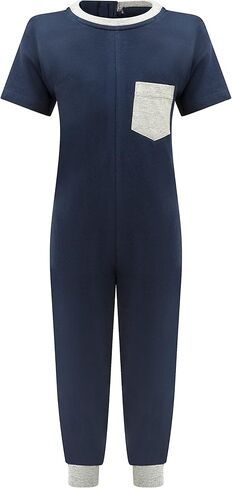 Kaycey Special Needs Adaptive Clothing For Children, Short Sleeve Long Leg Zip Back Jumpsuit in Kuwait