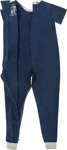 Kaycey Special Needs Adaptive Clothing For Children, Short Sleeve Long Leg Zip Back Jumpsuit in Kuwait