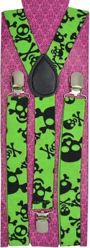 Unisex Clip-on Braces Elastic Suspender"Novelty" Design Y- back Suspenders in Saudi Arabia