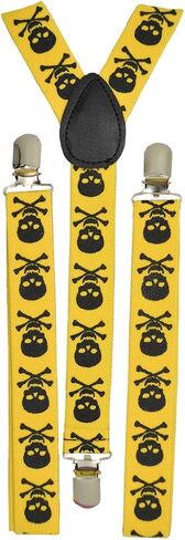 Unisex Clip-on Braces Elastic Suspender"Novelty" Design Y- back Suspenders in Saudi Arabia