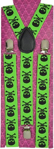 Unisex Clip-on Braces Elastic Suspender"Novelty" Design Y- back Suspenders in Saudi Arabia