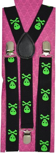 Unisex Clip-on Braces Elastic Suspender"Novelty" Design Y- back Suspenders in Saudi Arabia