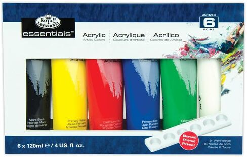 Royal & Langnickel Artist Tube Paint with Bonus Brushes, 120ml, 6-Pack in Saudi Arabia
