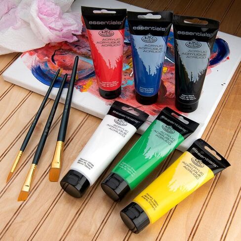 Royal & Langnickel Artist Tube Paint with Bonus Brushes, 120ml, 6-Pack in Saudi Arabia