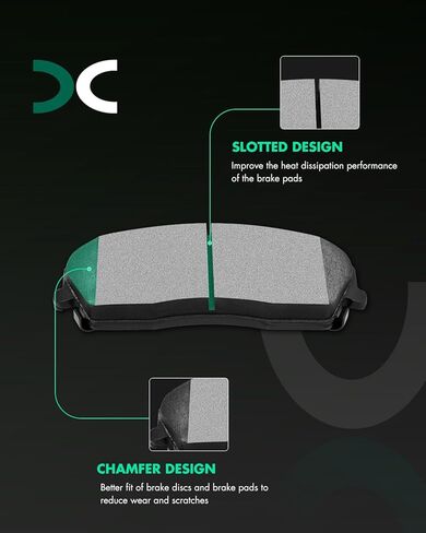 Ceramic Brake Pads Kit,SCITOO Brake Pads Rear Fit for 2009-2010 for Acura TSX,2008-2012 for Honda Accord, D1336 in Saudi Arabia
