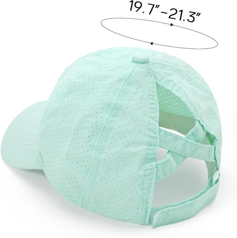 الفتيات كروس كروس ذيل بيسبول قبعة قابلة للتعديل قابلة للتعديل ponycap Quick Dry Dry Toddler Trucker Hat Hat Girls for Kids الأعمار من 4 إلى 8 سنوات in Kuwait
