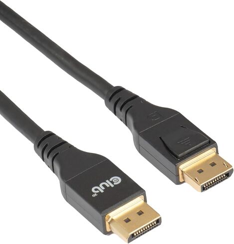 Club 3D CAC-1091 1.2 Meter/ 3.94 Feet DisplayPort 2.1 Bi-Directional VESA DP80 Certified Cable with G-SYNC, & HDR 4K 144Hz, 8K60Hz, 10K30Hz, 4K 240Hz M/M in Kuwait