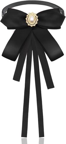 Bow Tie for Women, Pretied Girls Uniform Bowtie, Womens Ladies Bolo Ribbon Neck Bow Tie for Shirts Wedding School in Saudi Arabia