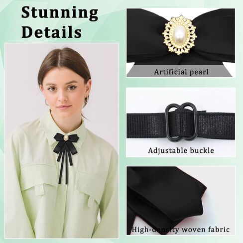 Bow Tie for Women, Pretied Girls Uniform Bowtie, Womens Ladies Bolo Ribbon Neck Bow Tie for Shirts Wedding School in Saudi Arabia