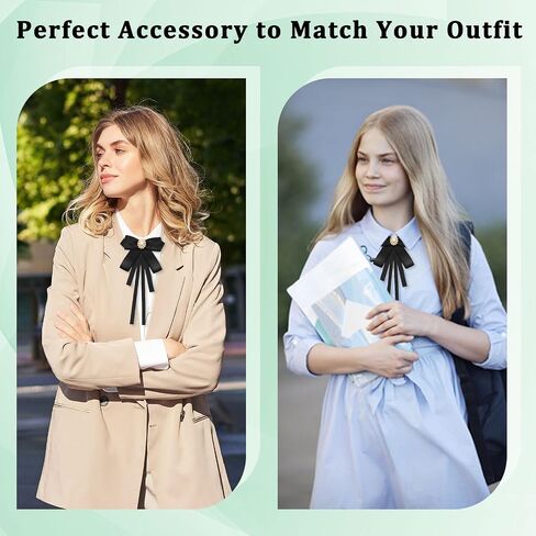 Bow Tie for Women, Pretied Girls Uniform Bowtie, Womens Ladies Bolo Ribbon Neck Bow Tie for Shirts Wedding School in Saudi Arabia
