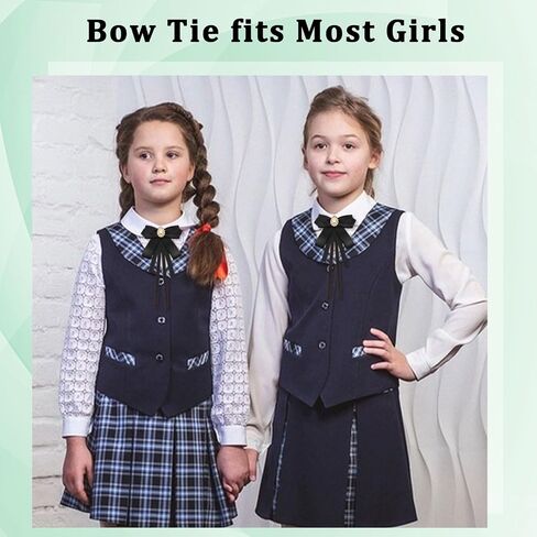 Bow Tie for Women, Pretied Girls Uniform Bowtie, Womens Ladies Bolo Ribbon Neck Bow Tie for Shirts Wedding School in Saudi Arabia