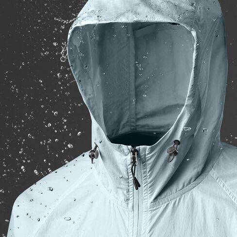 Raincoats for Women 2025 Lightweight Long Sleeve Sun Protection Hoodie Waterproof Outdoor Travel Jackets with Pocket in Kuwait