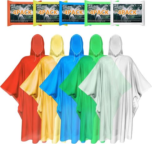 Disposable Rain Ponchos for Adult, Rain Poncho with Drawstring Hood, Emergency Rain Ponchos for Adult in Saudi Arabia